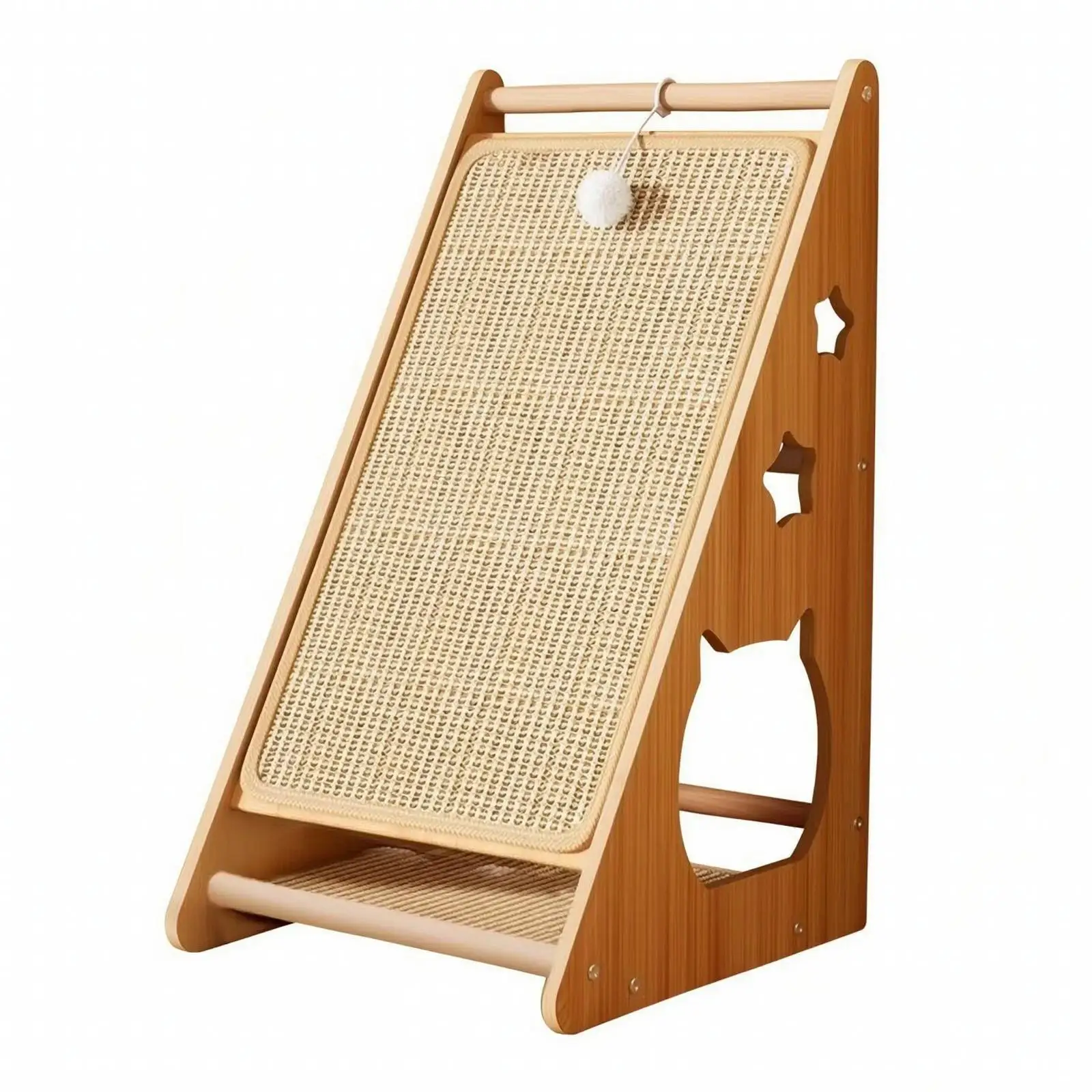 Cat Scratcher Board for Cats Large Sisal Scratching Post with Two Scratching Areas for Furniture Protection