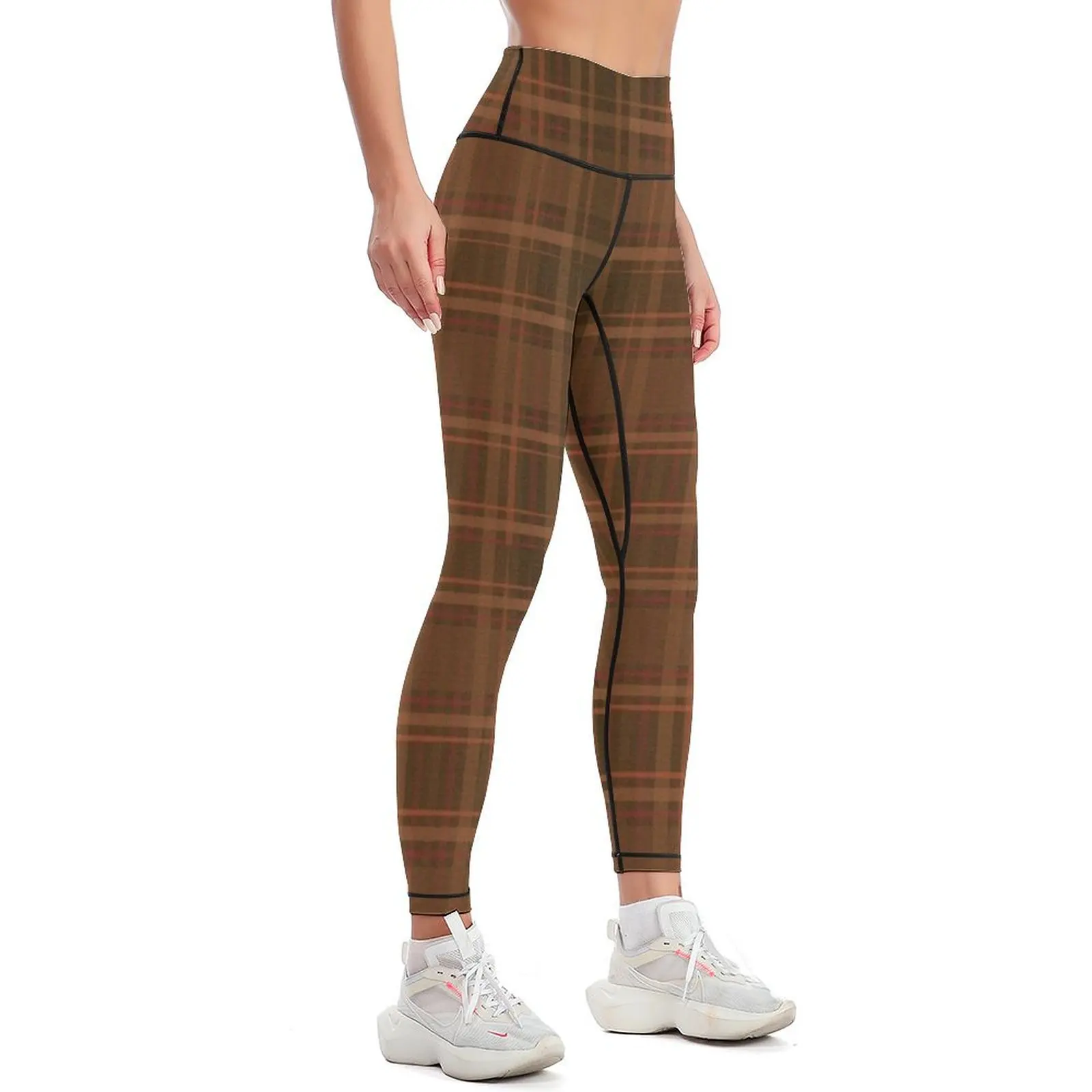 British Tartan style Leggings Women's fitness legings for fitness trousers Leginsy push up Womens Leggings