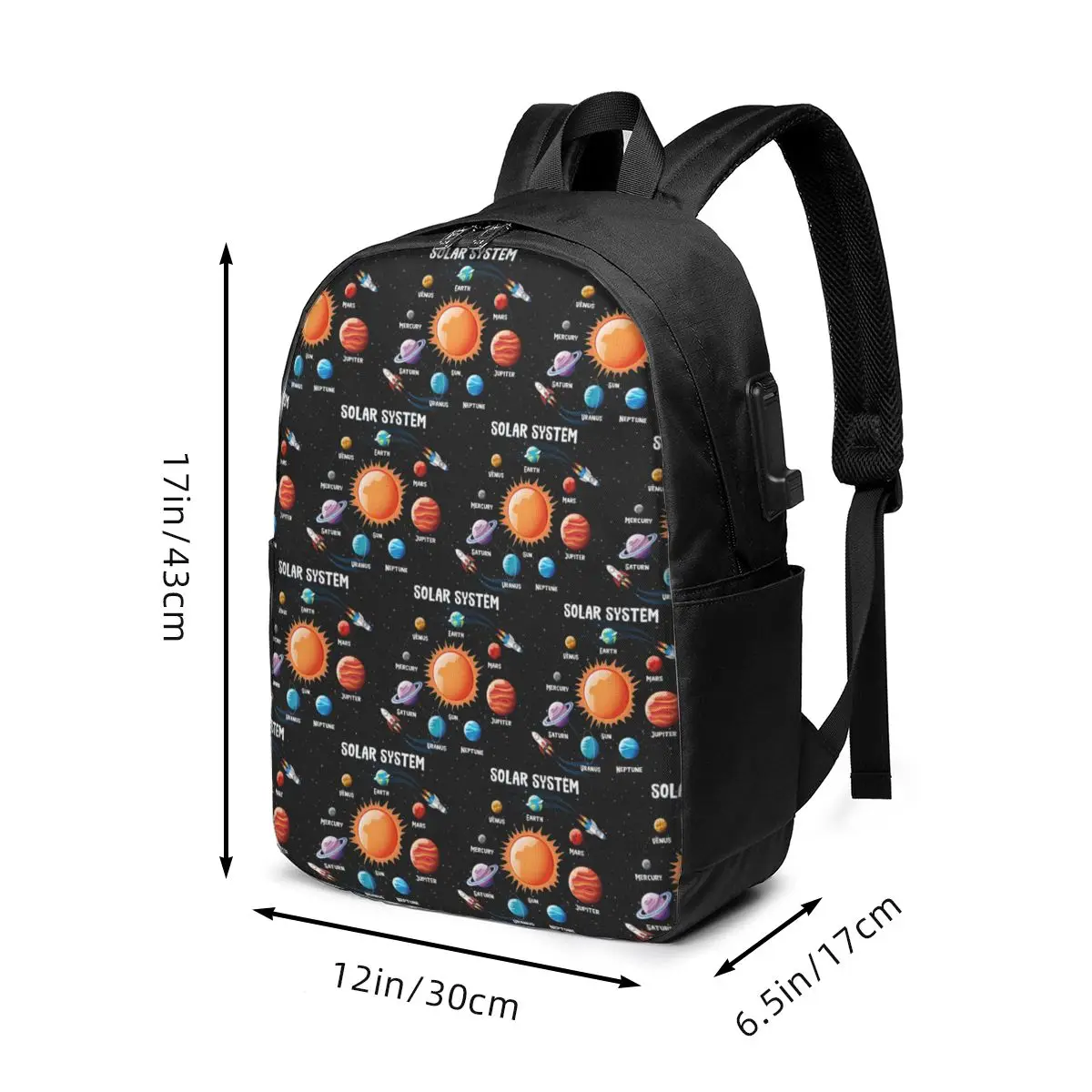 Planet Space In Solar System Backpack Travel Notebook Bag Computer College Student School Bag Laptop Shoulder Bags for Men Women