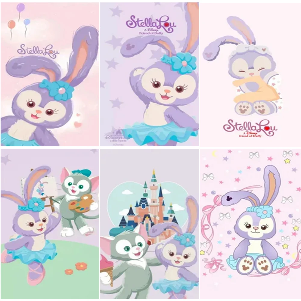 

Disney StellaLou Photography Background Hanging Birthday Party Decoration Supplies Backdrop Banner Girl Gifts Photo Studio Props