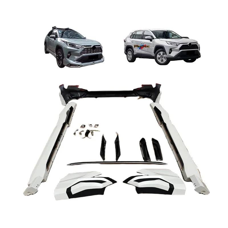 

Factory Wholesale Price PP Plastic Front Lip Diffuser Side Skirt Car Bumper Lip Accessories for Toyota RAV 4 RAV4 2020 Body Kit