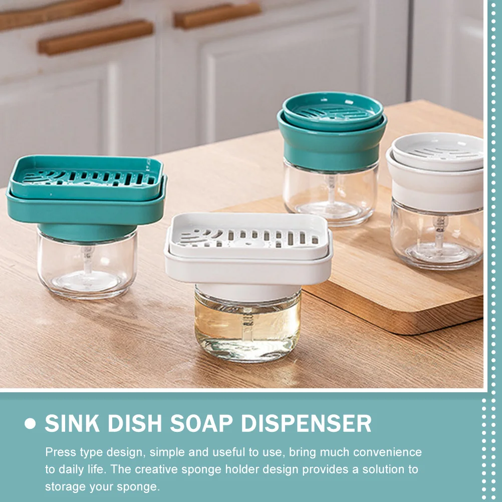 

Manual Press Dish Soap Dispenser Refillable Kitchen Liquid Soap Pump Container for Bathroom Sink Use Kitchen Supply
