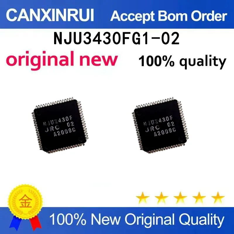 (5pcs-100pcs)Brand new original NJU3430FG1-02 NJU3430F QFP64 spot chip IC