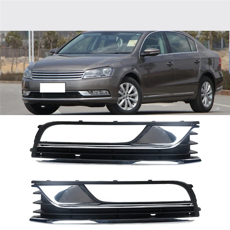 3AD853665 3AD853666 Fog Light Grille Cover Fog Light Cover Auto for VW Passat B7 2012-2016