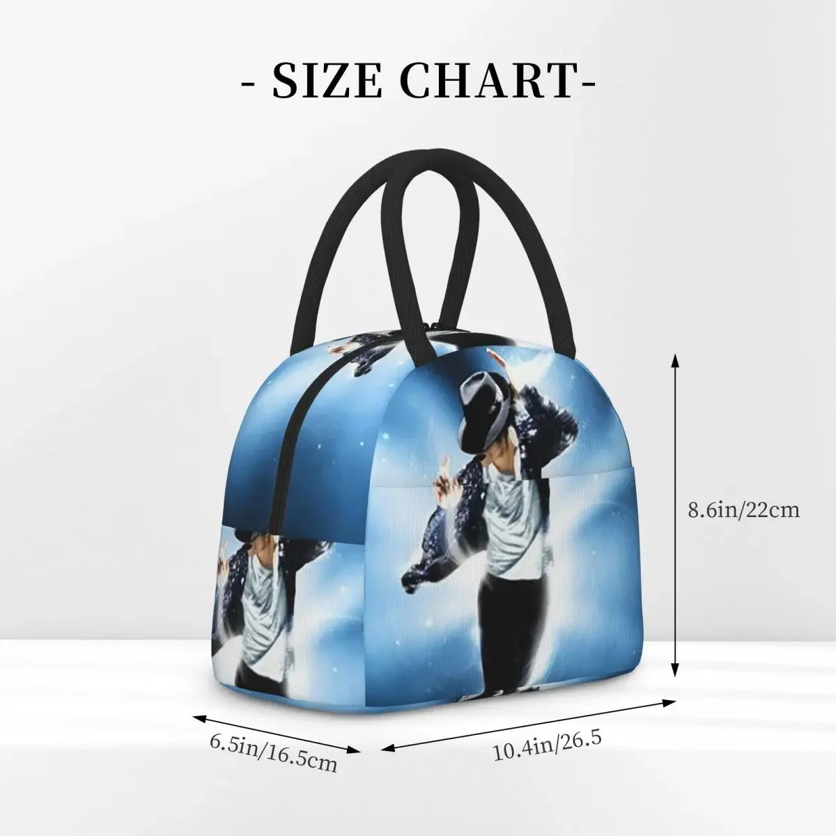 Michael Jackson Musicians Singers Dancers Insulated Lunch Bag for Women Kids Leakproof Food Boxes Thermal Lunch Box Tote