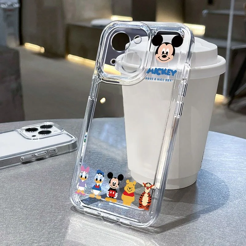 

Mickey Minnie Mouse Lotso Kawaii Phone Case For iPhone 14 12 13 11 15 16 Pro Max XR XS X 16E 7 8 Plus 2022 Cartoon Lovely Cover