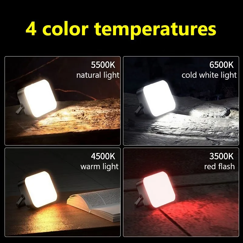 5000mAh LED Camping Light Portable Tent Lantren Usb Rechargeable Emergenncy Flashlight Night Fourth Gear Dimming Outdoor Hiking