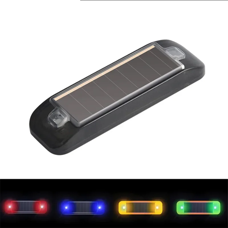 

Motorcycle Bicycle Mini LED Wireless Warning Anti-Theft Caution Light Prevent Rear end Collision Solar Power Strobe Running Lamp