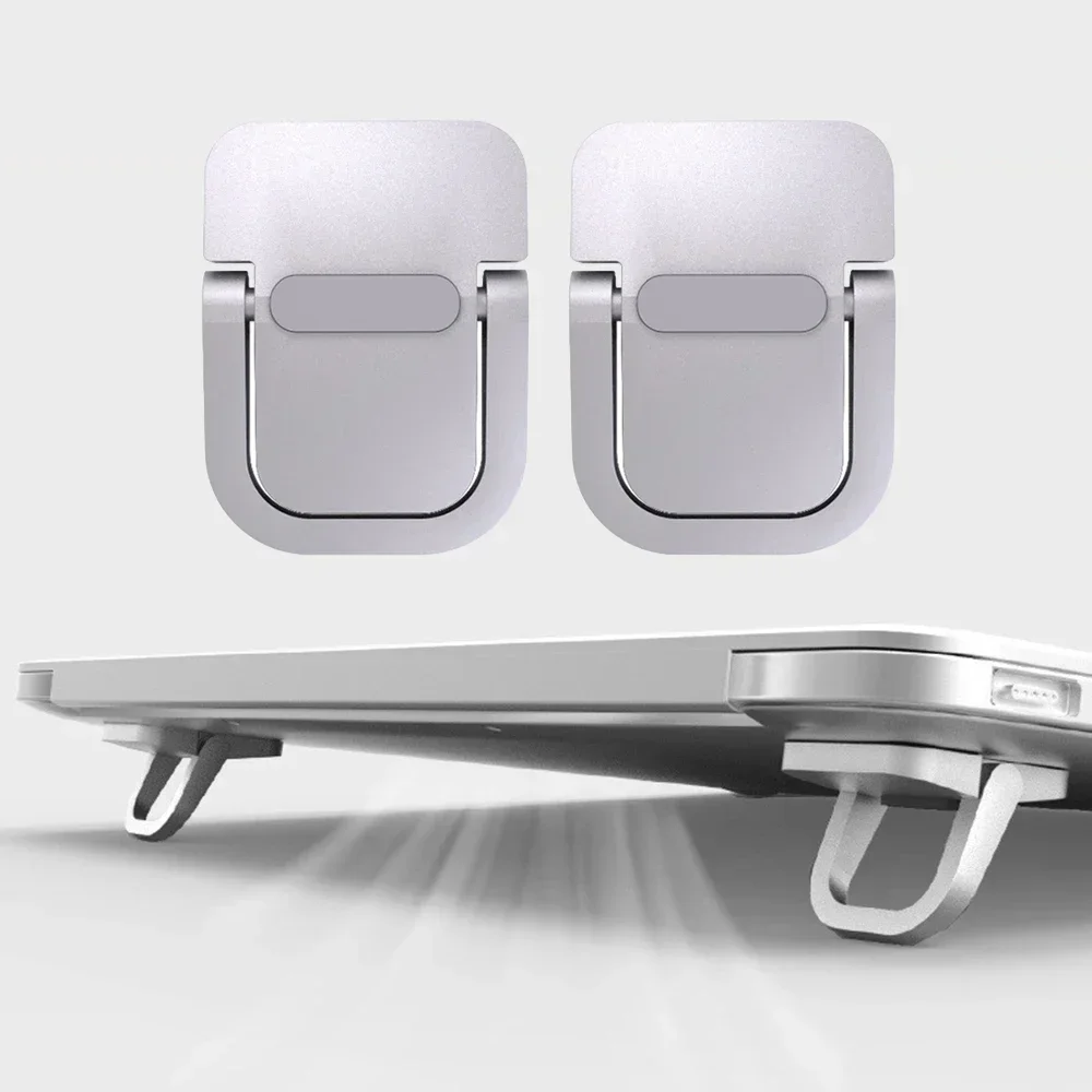 Aluminum Alloy Notebook Computer Invisible Bracket Mini Foldable Laptop Stand Portable Computer Keyboard Keyboard Lift for Desk image 2