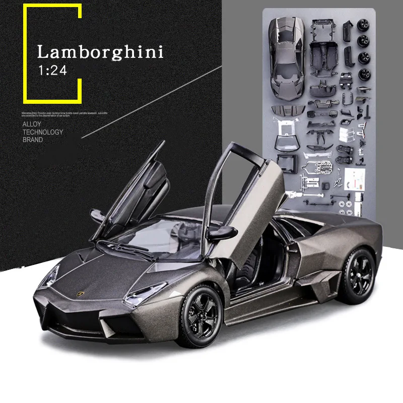 Bburago 1:24 Lamborghini Reventon Assembly Version Alloy Sports  Car Model Diecast Metal Toy Simulation Collection Children Gift