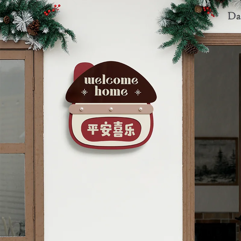 

Wind Chime Hanging Ornament Home Decor Craft Artwork for Living Room Sofa Background Wall Peace Joy Minimalist Style