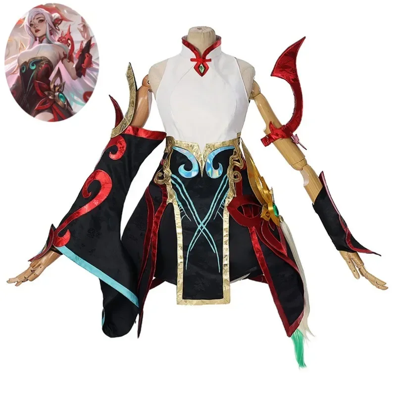 Jeu LOL Mythmaker Irelia The Blade Dancer Cosplay Costume, Perruque, Anime New Year, Skin fur s, Sexy Woman Uniform, Hmatte en imbibé