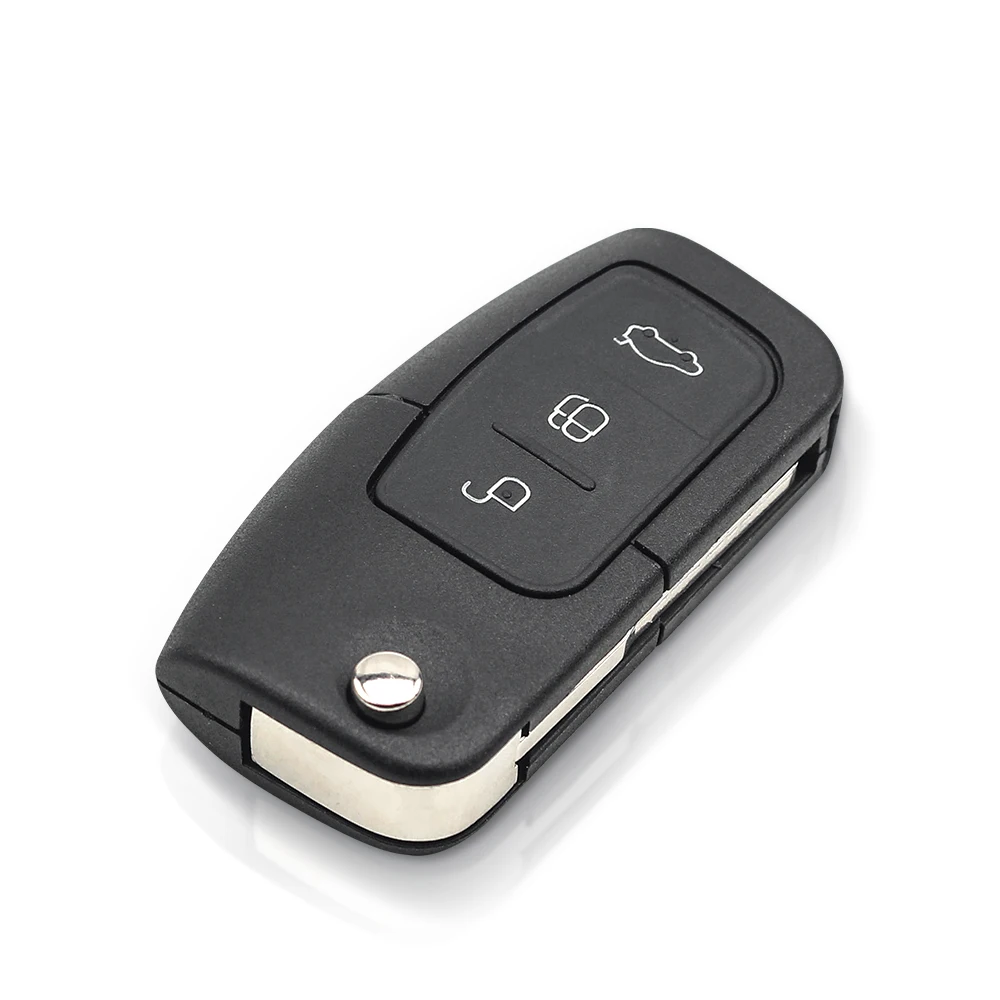 KEYYOU Für Ford Fusion Fokus Mondeo Fiesta Galaxy Uncut HU101 Klinge 4D63/4D60 Chip Auto Fernbedienung Schlüssel DIY 433MHz Fahrzeug Flip Schlüssel – Detail 7
