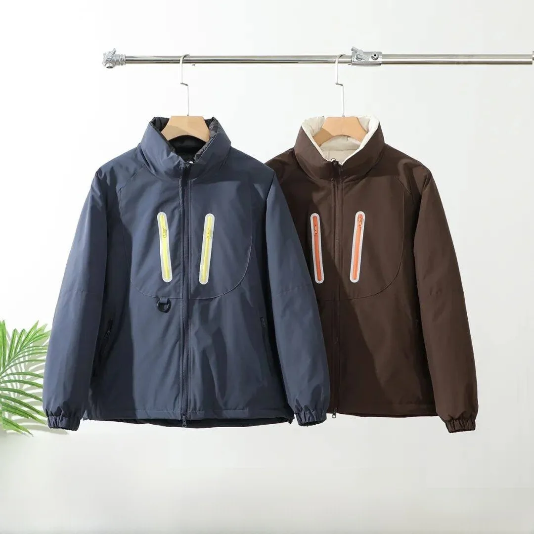 

High-End Windproof Water-Resistant 90 Du down Thiened Outdoor Hooded Puffer Jaet for Couples Autumn Winter Regular Fit