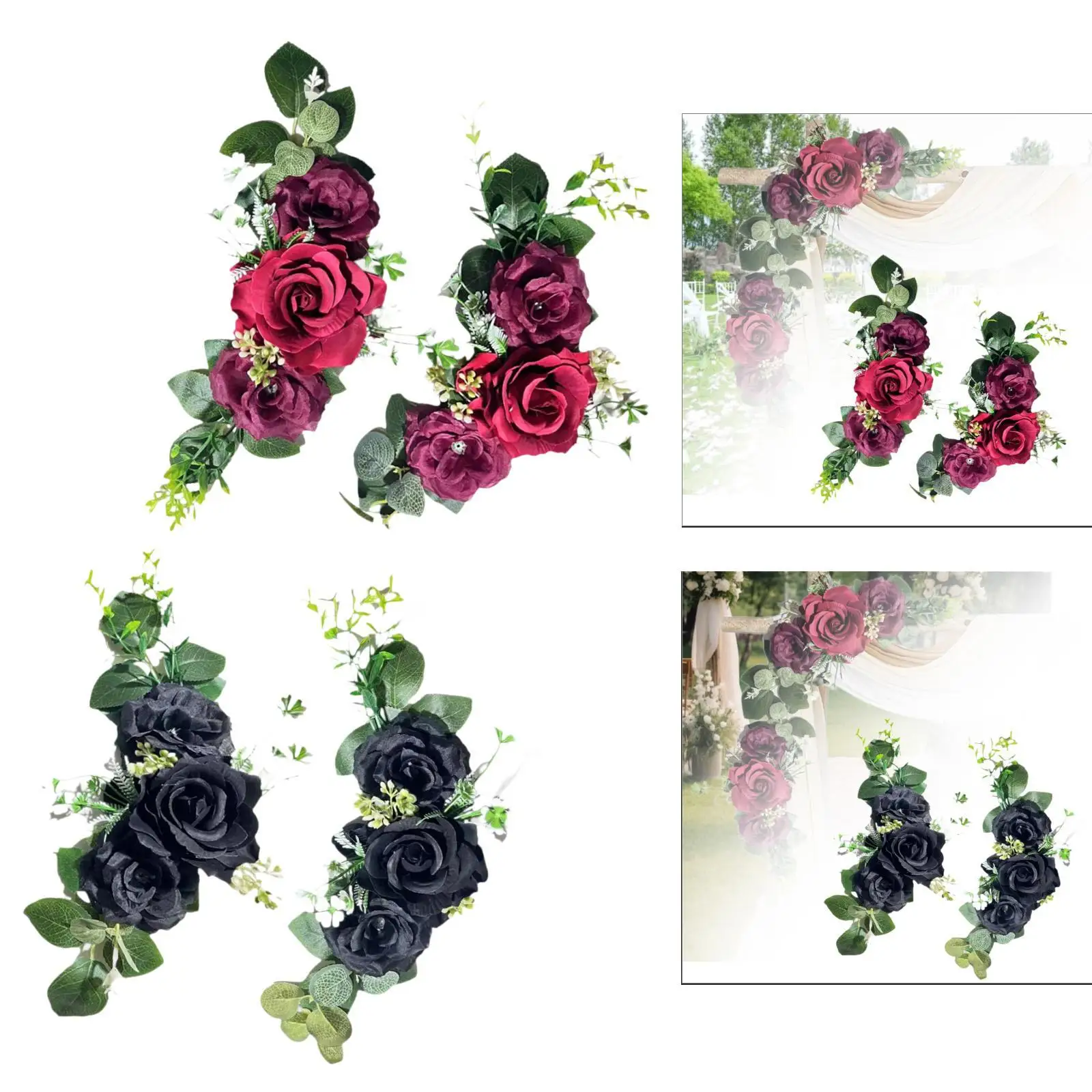 

2x Artificial Flower Swags Decoration for Party Favors Centerpieces Outdoor