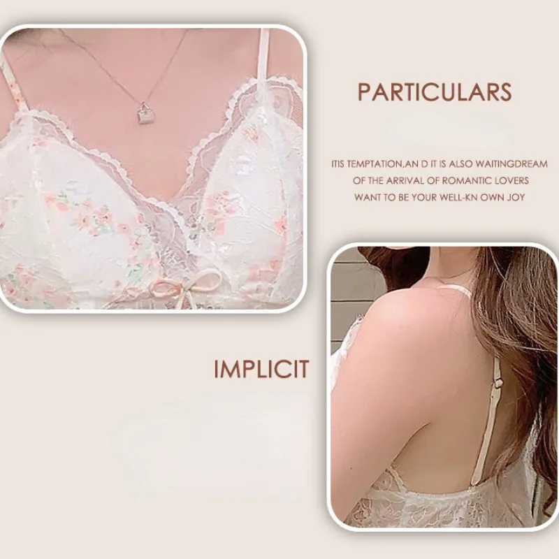 Summer Suspender Shorts Sleepwear Chest Pads Sexy Pajamas Female New Lace Solid Color Home Service Suit Women Thin Loungewear