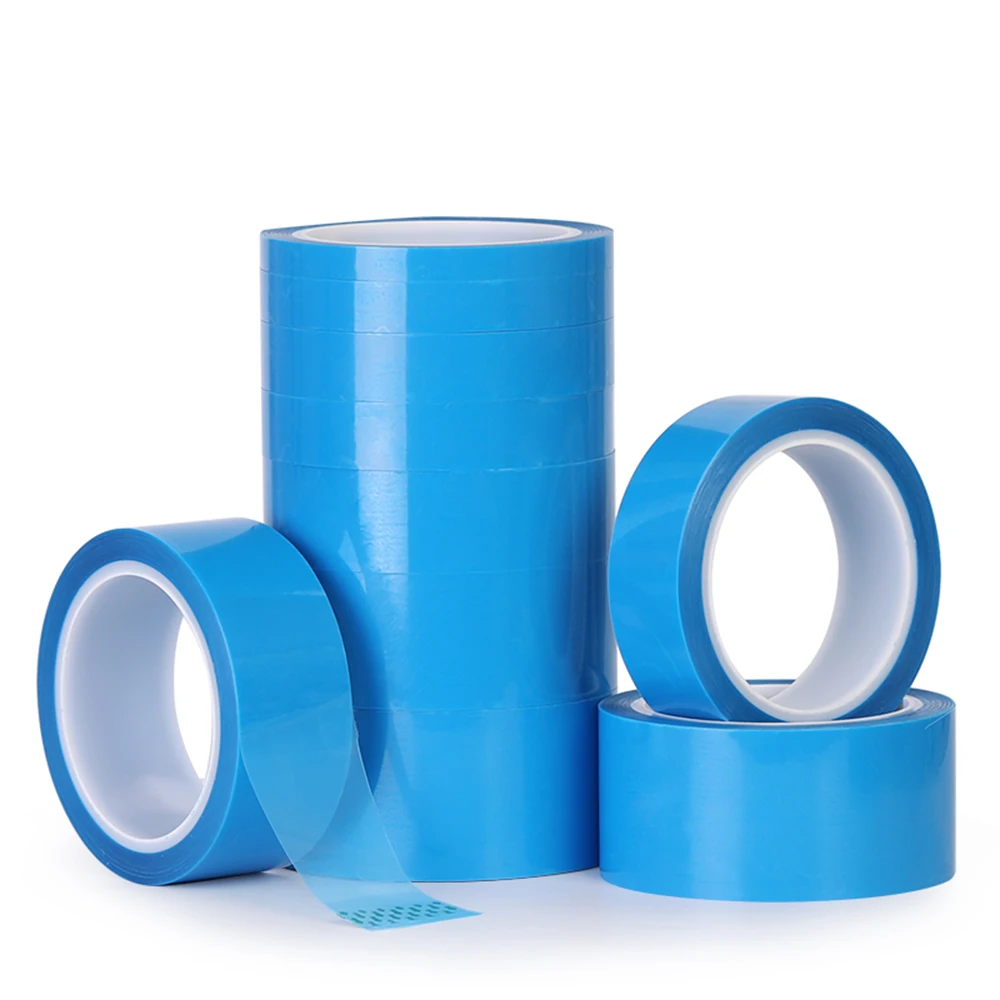 Blue PET Adhesive Tape Used For Fridge Fixed Refrigerator & Air Conditioner Fixed Installation Transport 50meter/Roll