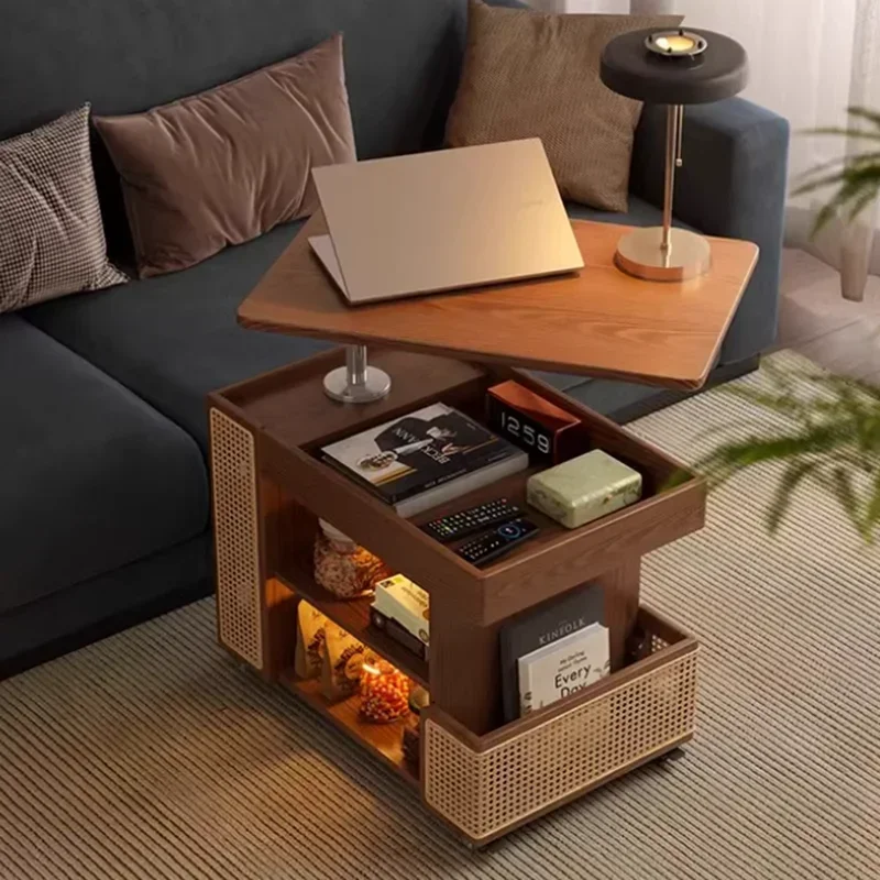 طاولة القهوة الأوروبية رفع عربة طبيعية الخشب الشمال طاولة القهوة مركز الحد الأدنى ميسا دي سنترو سالا أثاث الغرفة #4