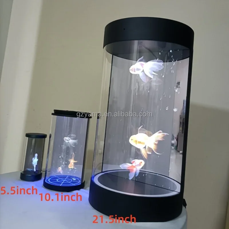 consumer electronics transparent hologram 3d holographic cylinder