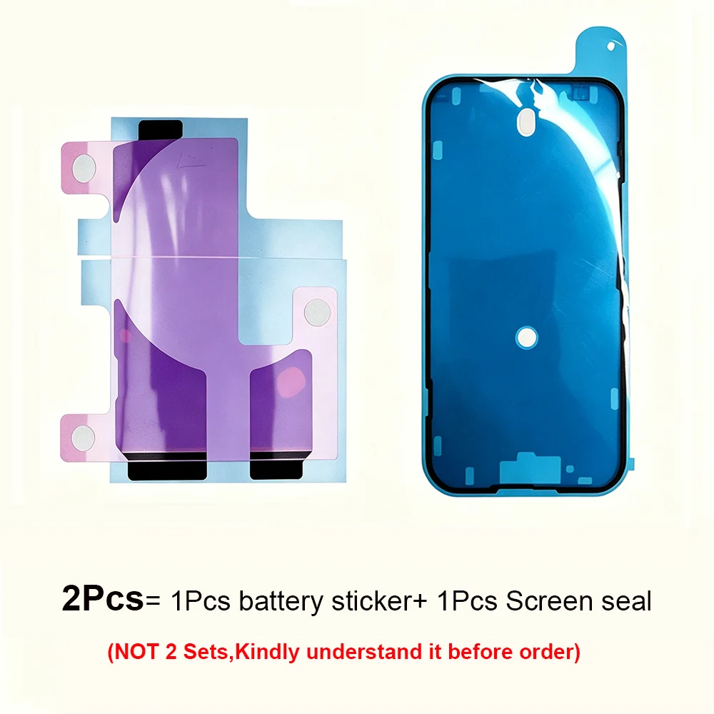 2 Stück/Set Wasserdichtes Klebeband Batterie-Aufkleber Reparatur-Set für iPhone 11 12 13 14 15 Mini Plus Pro Max Bildschirmrahmen-Dichtung – Detail 2
