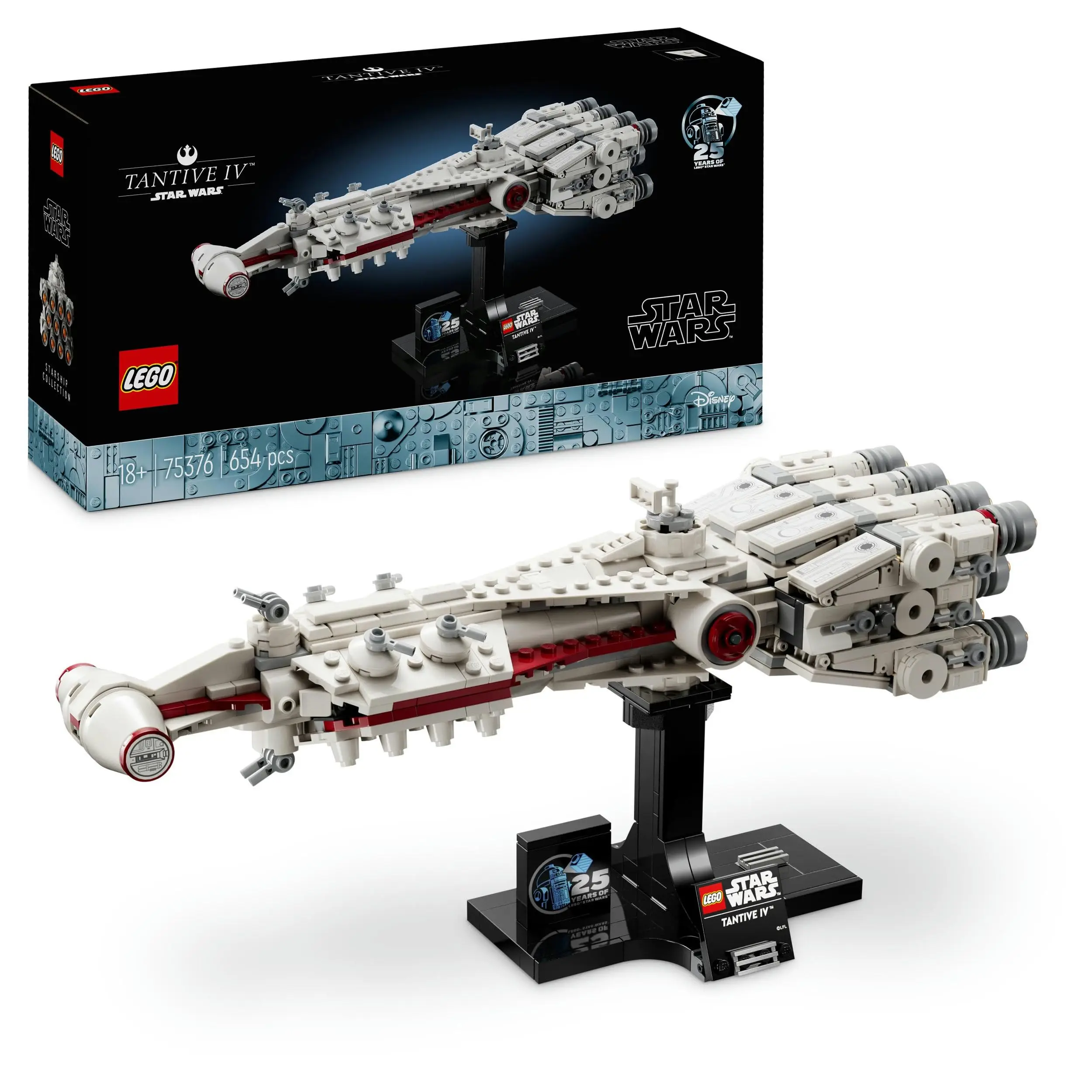 LEGO Star Wars: Tantive IV, Star Ship A New Hope to Build and Collect for Adults, Legendary Star Fighter, Grandiose 75376