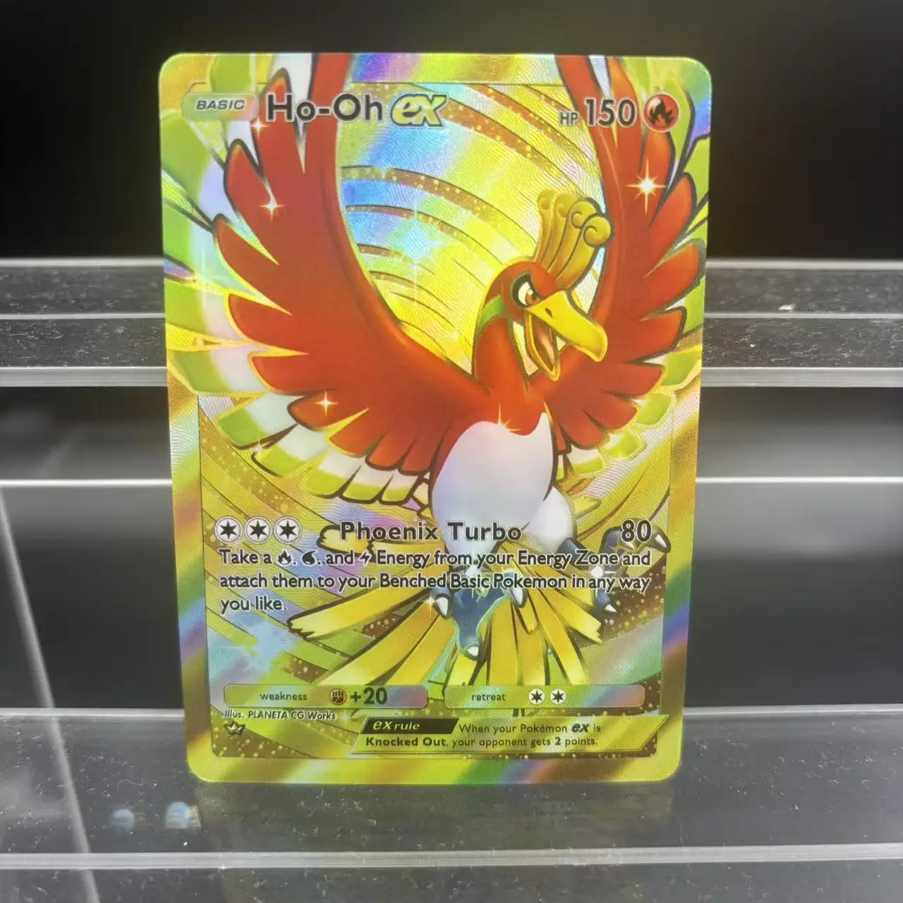 4 قطعة/المجموعة Diy بها بنفسك الذاتي الإنجليزية PTCG جيب Lugia Ho-Oh Nihlg Mantyke بطاقة فلاش الكلاسيكية أنيمي جمع بطاقة هدية لعبة