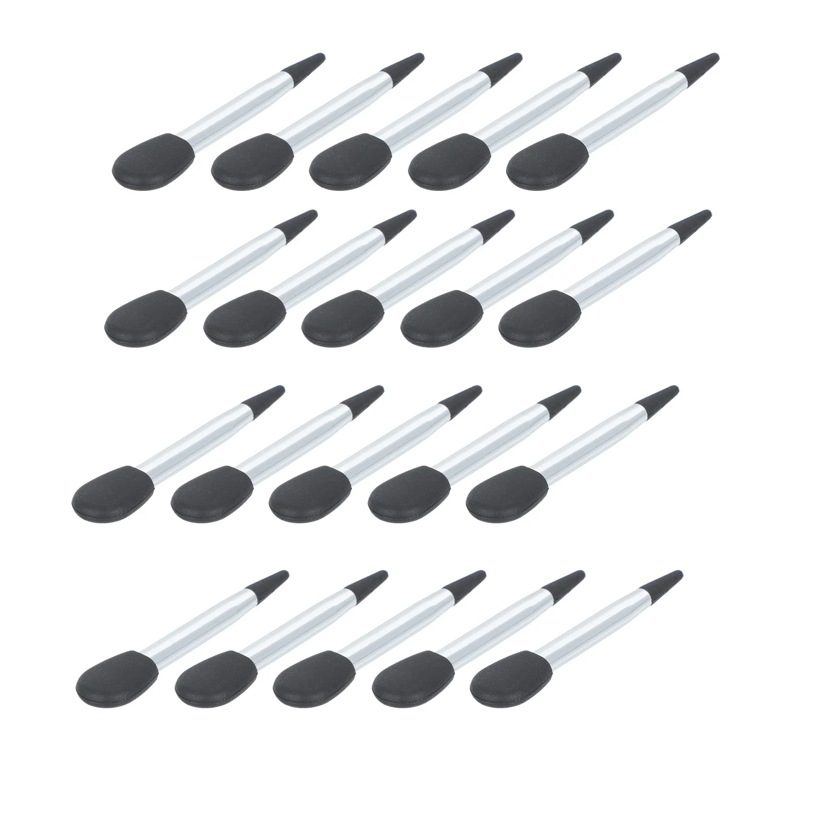 20 pezzi pennello per rossetto in silicone applicatore per ombretto strumento per trucco a forma di microfono pennello per labbra professionale