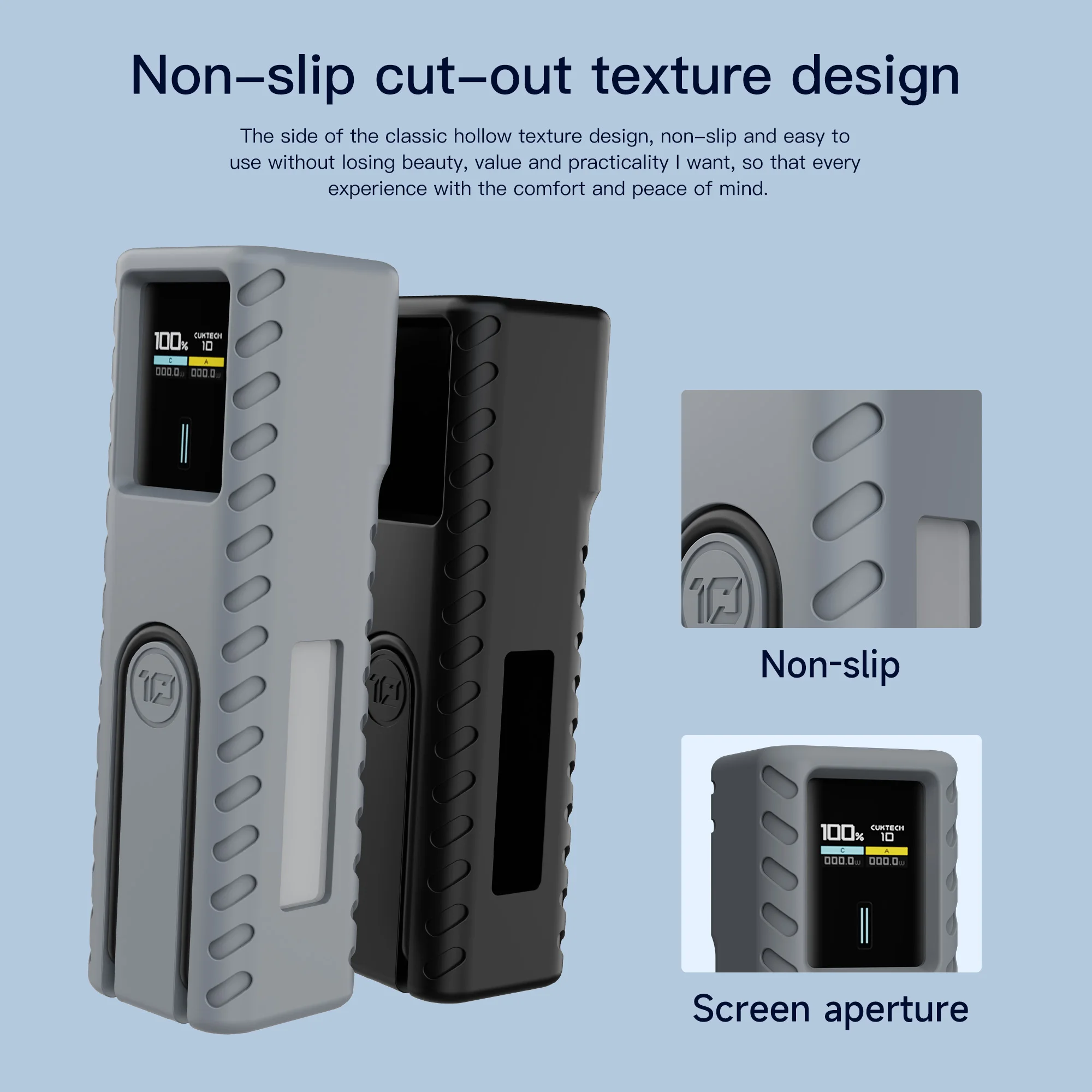 Силиконовые чехлы Защитный чехол Power Bank для CUKTECH No. 10 Зарядное устройство, кабель для зарядки данных, 0,5 м, сумка для хранения SIM-карты, IF PIN-слот