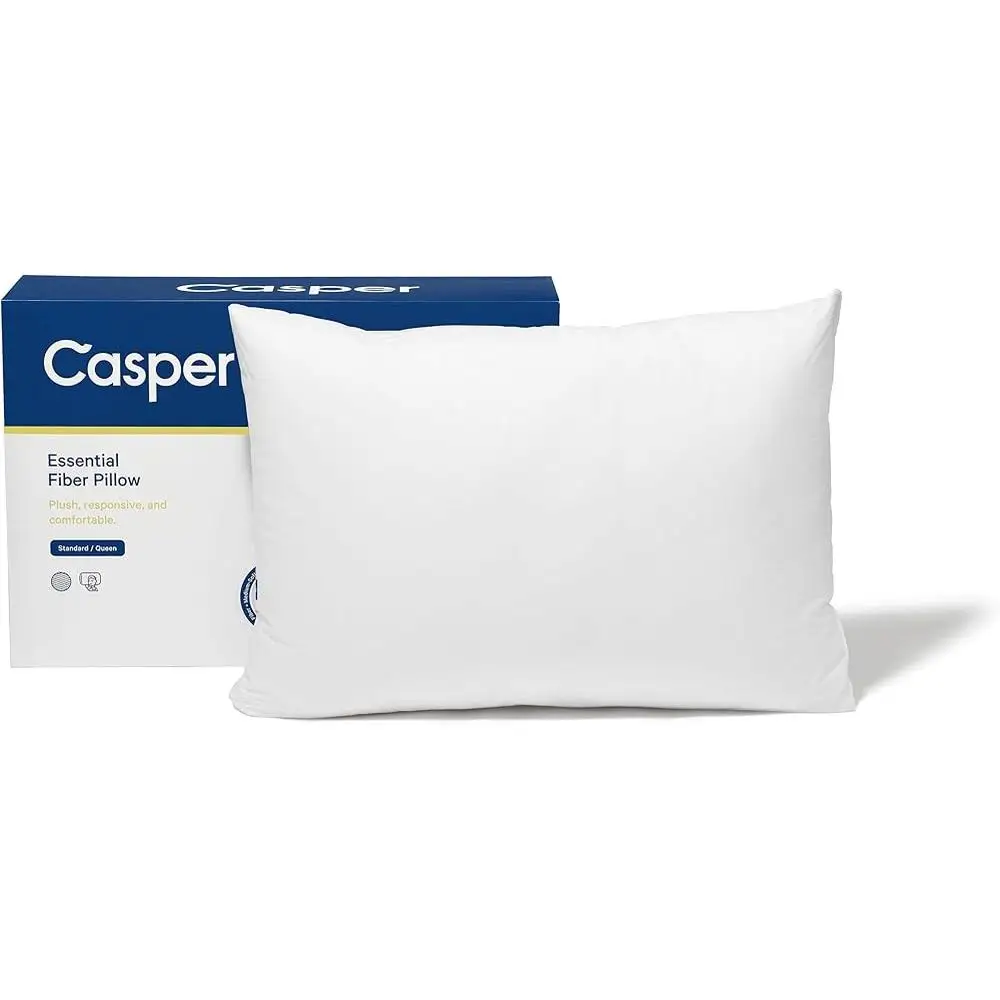 Essential Sleeping Pillow Two Pack Comfort Soft Support 3 Chamber Design Responsive Polyester Outer Cotton Gusset Bed Pillow All