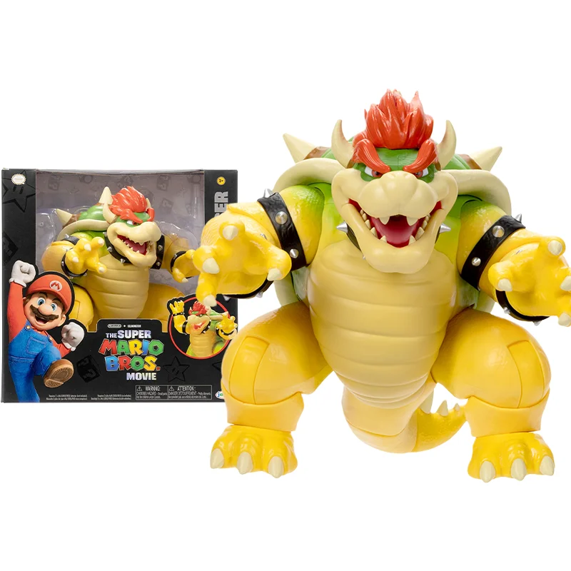 

Jakks Original The Super Mario Bros. Movie Game Anime Figure Model Bowser Luminous Spray Action Figure Toys for Kids Gift