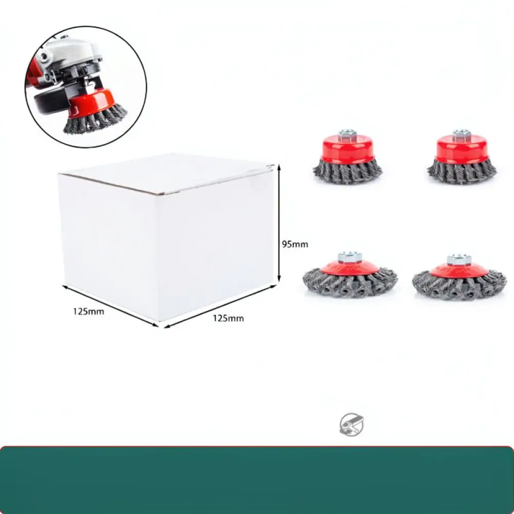 Steel Wire Cup Brush For Yongpin Angle Grinder Metal Processing Rust Paint Removal Heavy Duty Industrial Polishing Tool