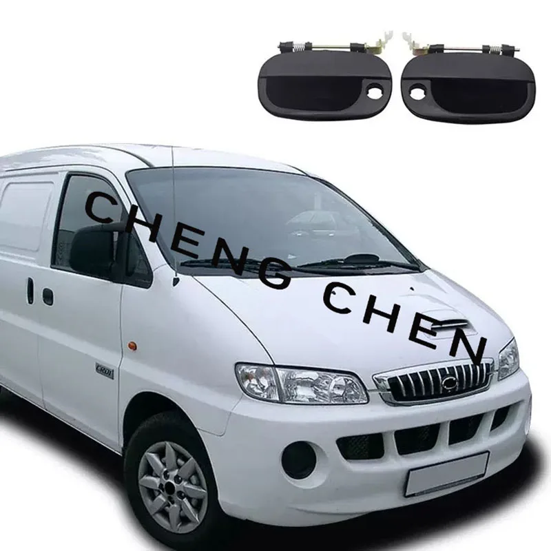 

1 Piece Black Front Doorknob for Hyundai H1 Starex JAC REFINE M1 Outside Door Handle with Lock Hole 82660-4A300 82650-4A300