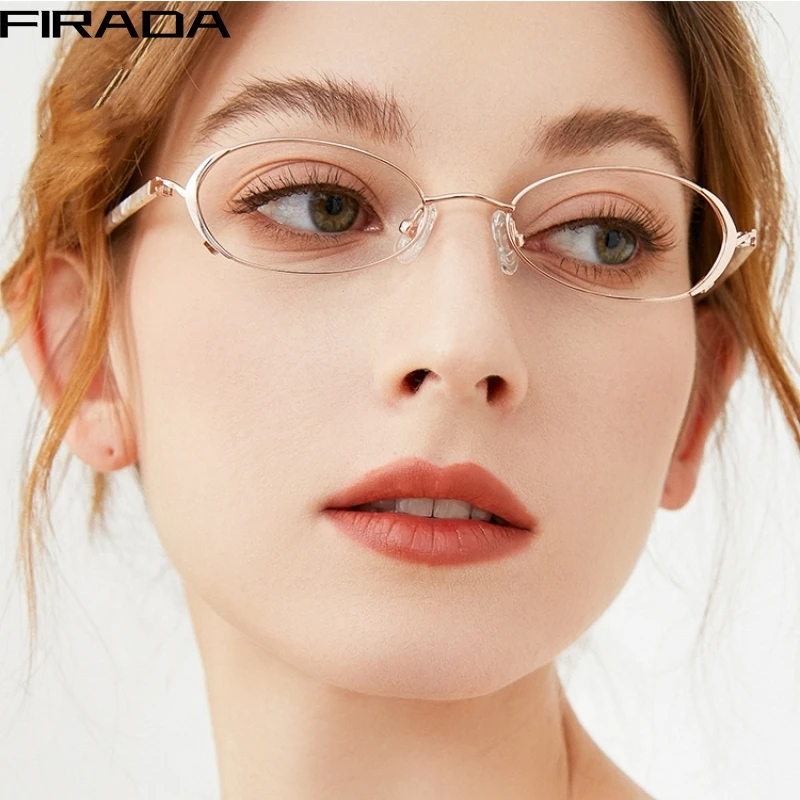 FIRADA Fashion Comfortable Eyewear Ultra Light Vintage Small Size Glasses Optical Prescription Eyeglasses Frame For Women 2331