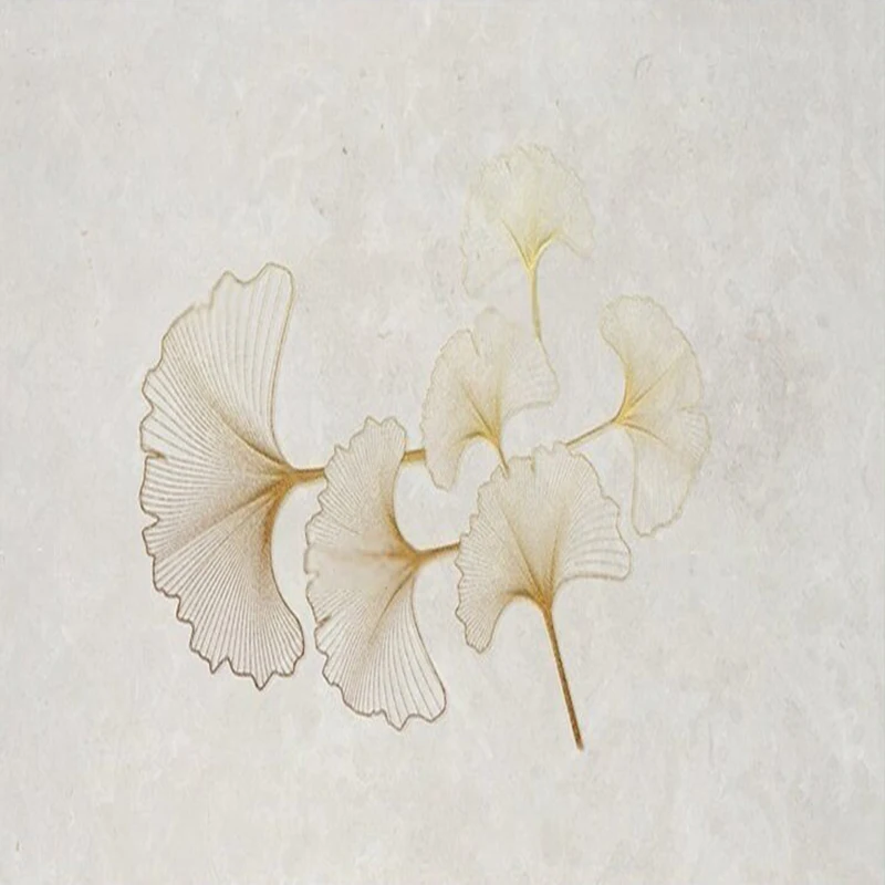 ورق حائط لخلفية ورق الجنكة الحديث والبسيط لغرفة النوم وغرفة النوم والتلفزيون