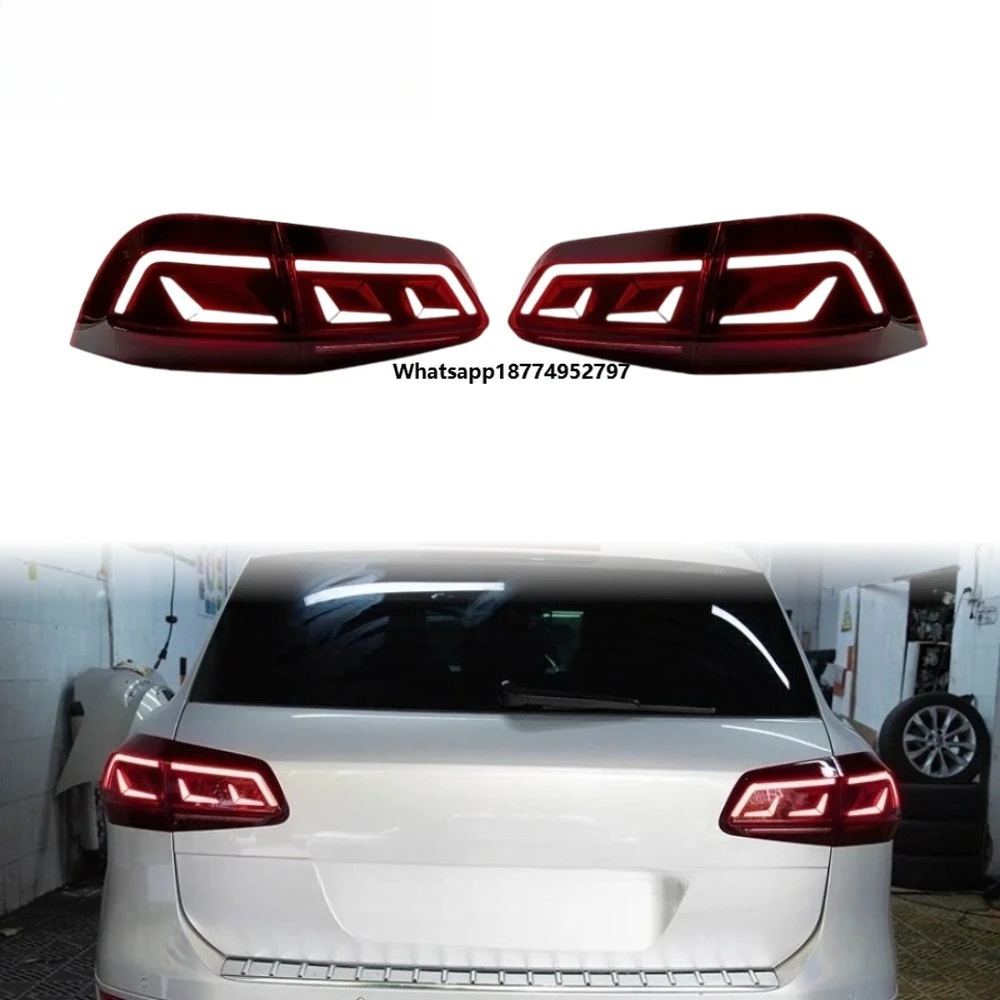 HETOP for Touareg Taillights 2011-2018 LED Car Taillamps Upgrade Rear Back Design LED Rear Lamps Plug and Play for