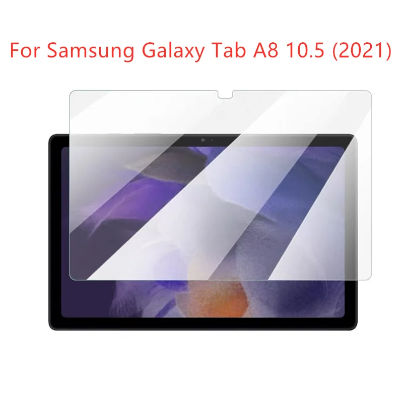 For Samsung Galaxy Tab A8 10.5 2021 Tempered Glass Screen Protector SM-X200 X205 Tablet Scratch Proof Bubble Free HD Clear Film