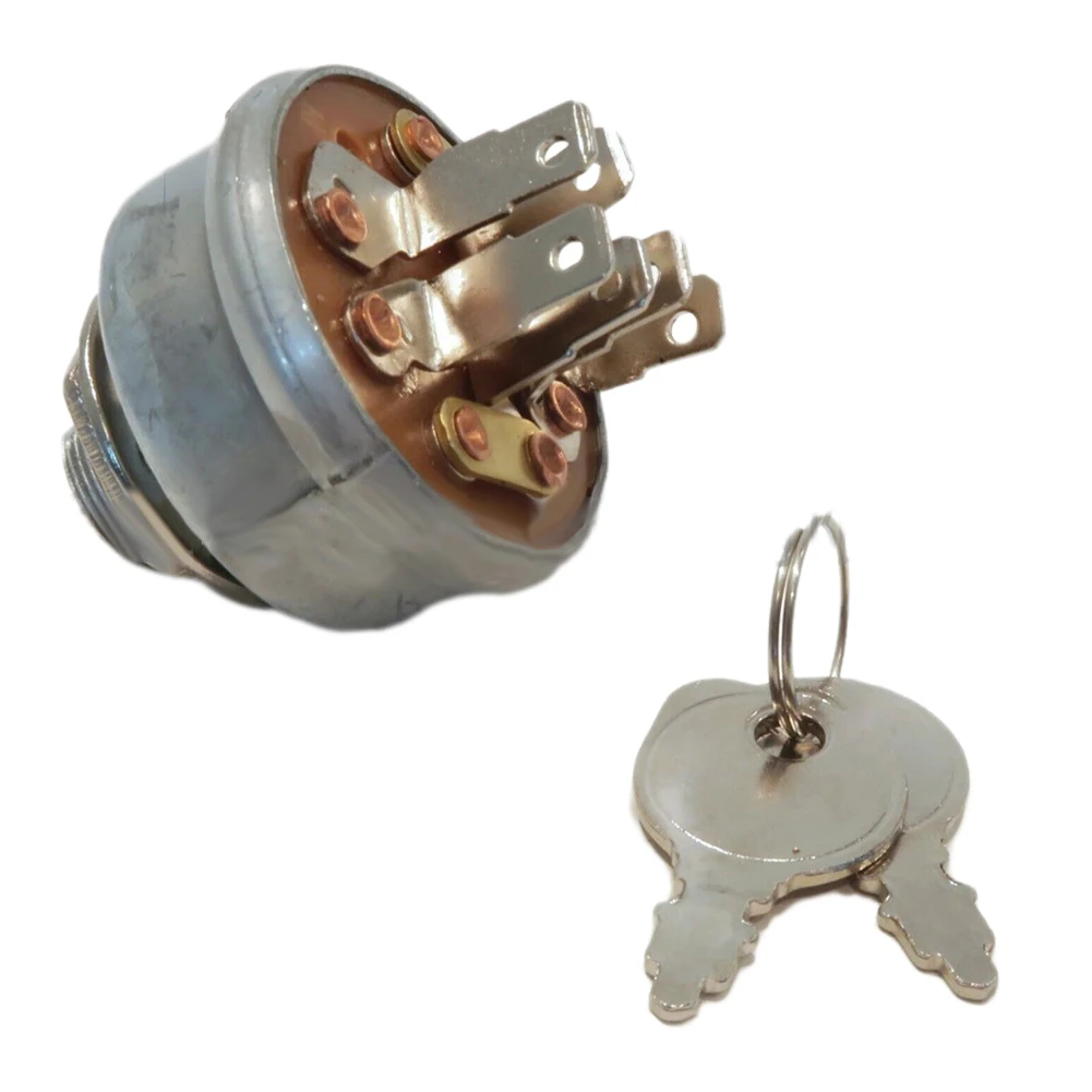 

New Practical Ignition Switch Switch About 1-5/8 Inches Metal Silver Switch Switch Ignition Key Switch With Keys