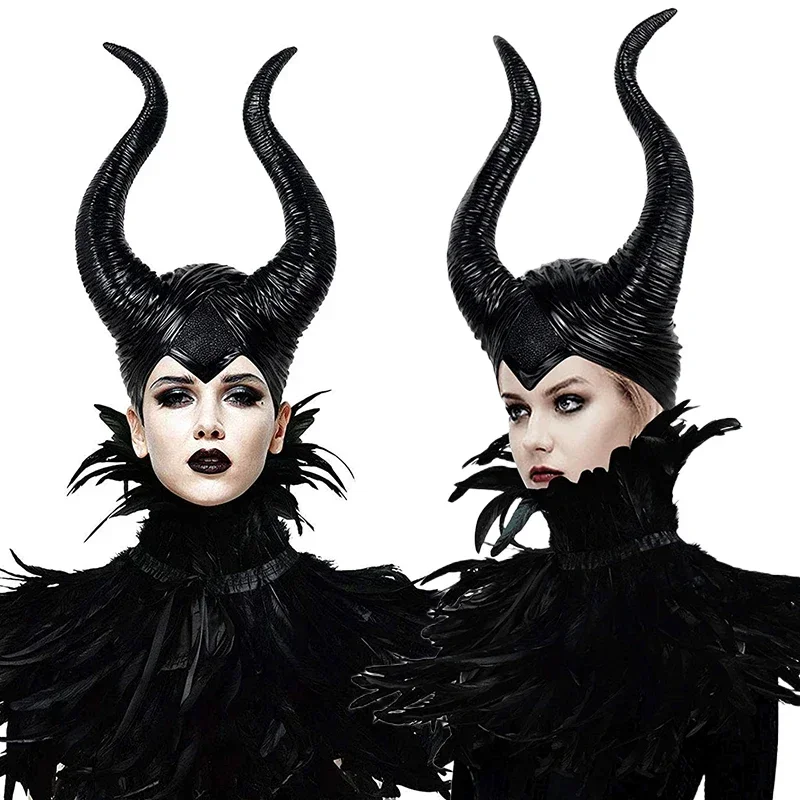 الدب البيت قرون النساء حفلة الهالوين Maleficent الكبار تأثيري حلي قناع خوذة قبعة Carniv2025 PPT01..
