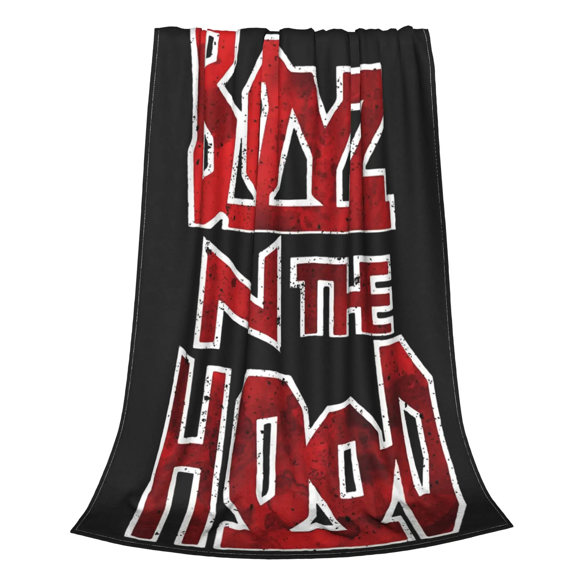 Boyz N The Hood Movie Logo Word Stack Blankets  Plush Awesome Warm Throw Blankets for Bed Sofa Textile Decor