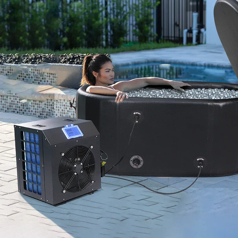 

220v Ice Bath Tub Water Chiller Ice Bath Tub Water Chiller Cold Plunge Chiller 1h with Pump Filter