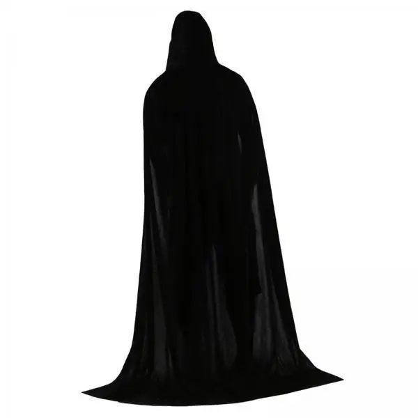 

Halloween Velvet Hooded Cloak Children Cosplay Warm Cape Robe for Stage Medieval Gothic Fancy Dress Outfit