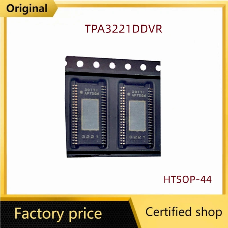 1-5PCS/Lot Original TPA3255DDVR HTSSOP-44 TPA3255 TPA3251 TPA3221DDVR TPA3221  3255 mono Class D audio amplifier IC chip