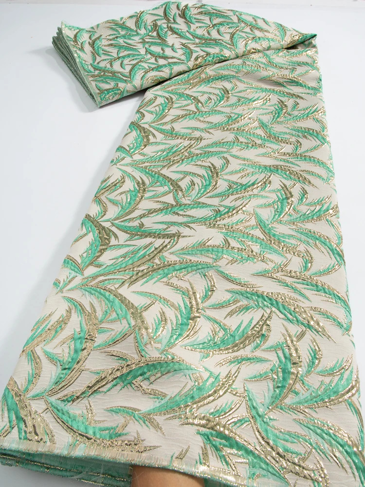 

African Brocade Lace Fabric 2024 High Quality Nigerian Jacquard Lace Fabric African Lace Fabric for Women Dresses Sewing TY3729