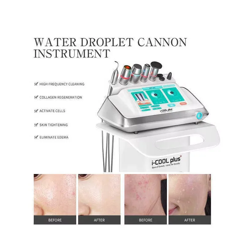 2026.9.21 Beauty Equipment Water Drop Cannon Facial Lifting Firming Blackhead Removal Tool For Nose Eyes Head For Beauty Salon