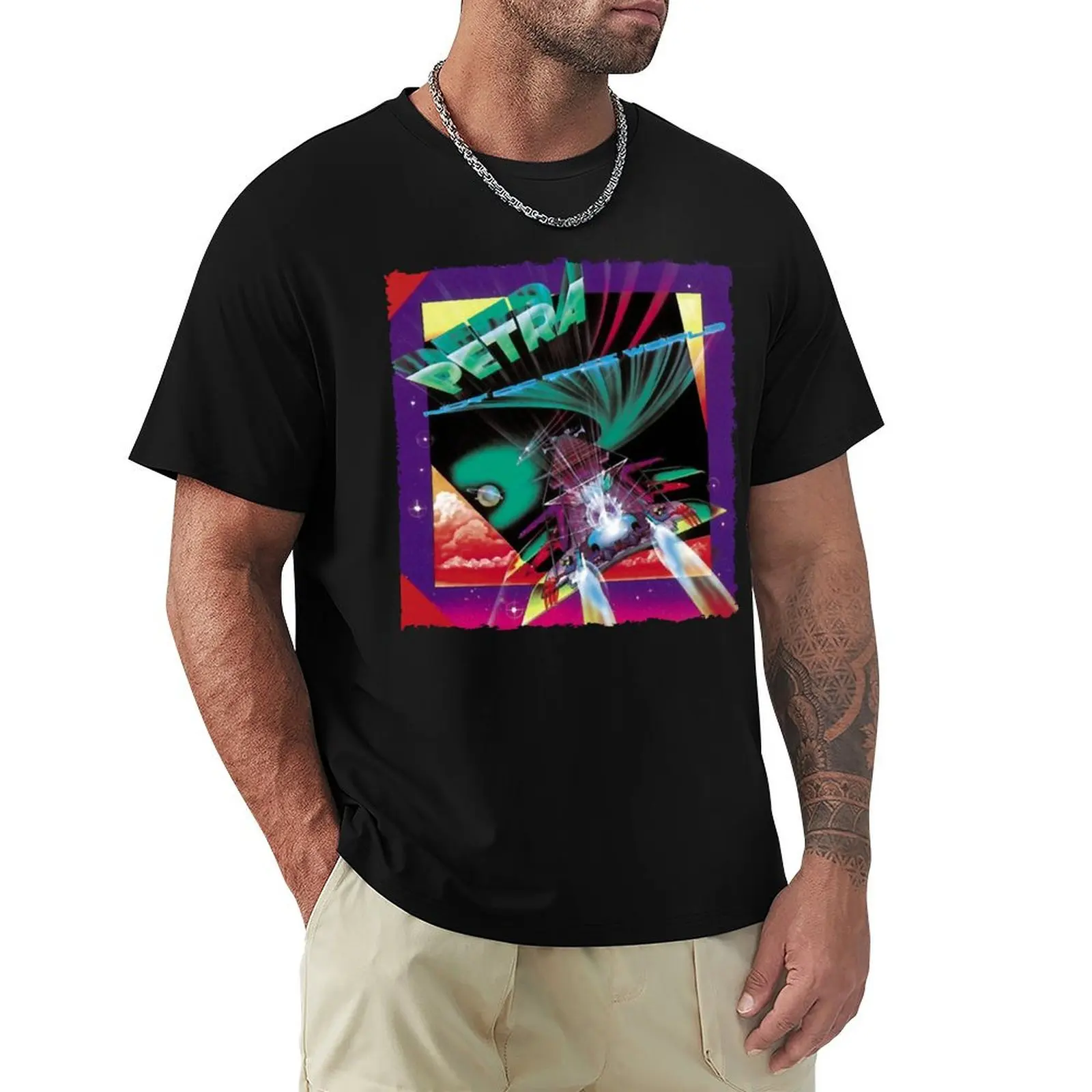 Gift For Everyone Petra Band Vintage Photograp T-Shirt Basic Casual Wear Short Sleeve Top