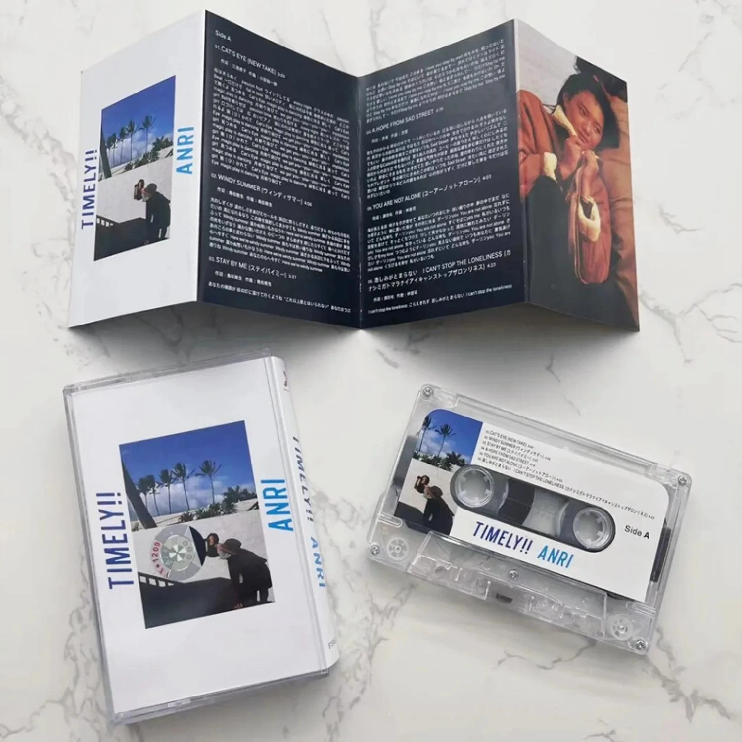 Fita Cassete de Música Japonesa Retrô City Pop, Capa de Fotografia de Retrato de Paisagem Costeira de Verão, Faixa Atmosférica Relaxante