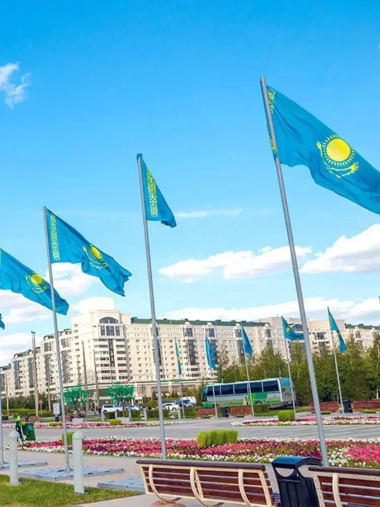 90x150cm Kazakhstan Flag Activity Decorative Banner