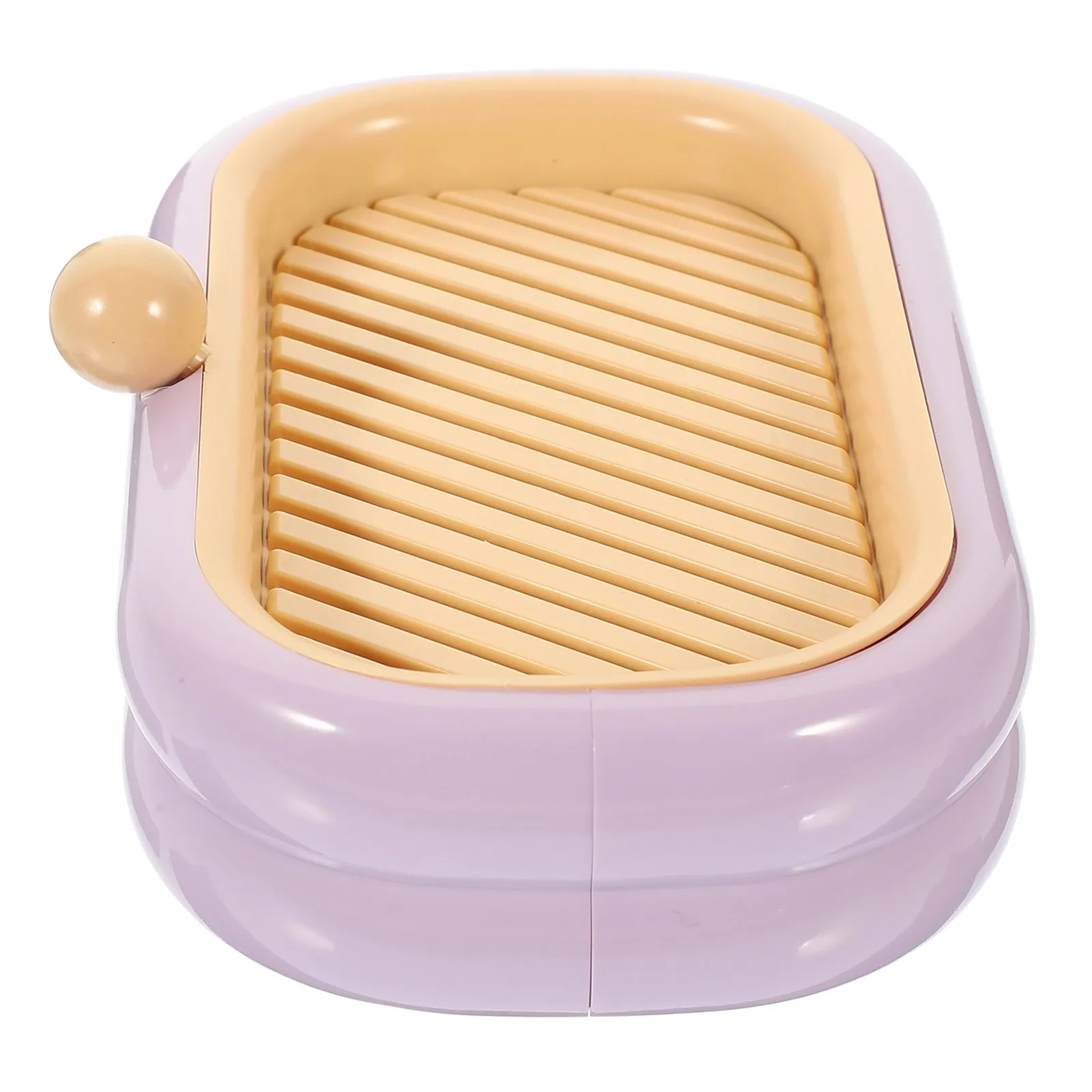 

Portable Waterproof Soap Box Holder Violet ABS Plastic Dish for Shower Wall Travel Easy Clean Large Capacity No Punch Design