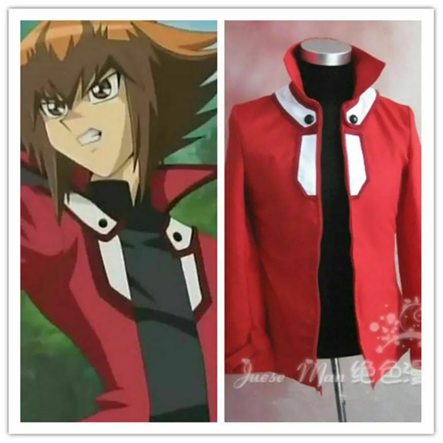 

Hot！Yu-Gi-Oh! GX Jaden Yuki red jacket coat Cosplay clothing