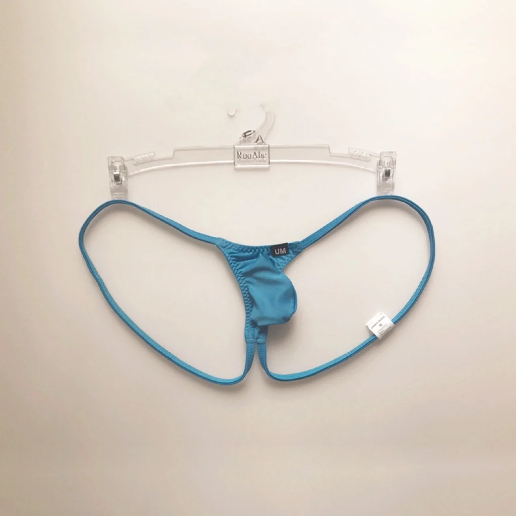 Men Ice Silk Thin Jock Strap Supporter Backless Japanese Thongs Gay Sissy Pouch Lingeries For Man Underwear Briefs Men's Panties